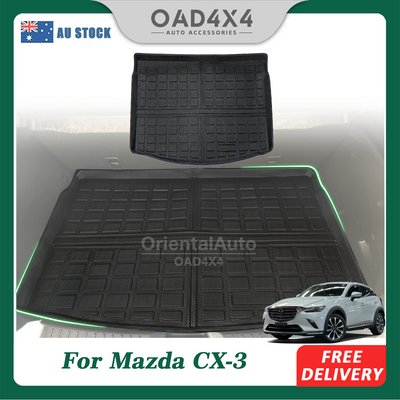 3D TPE Boot Mat for Mazda CX3 CX-3 2015-Onwards Cargo Mat Trunk Mat Boot Liner