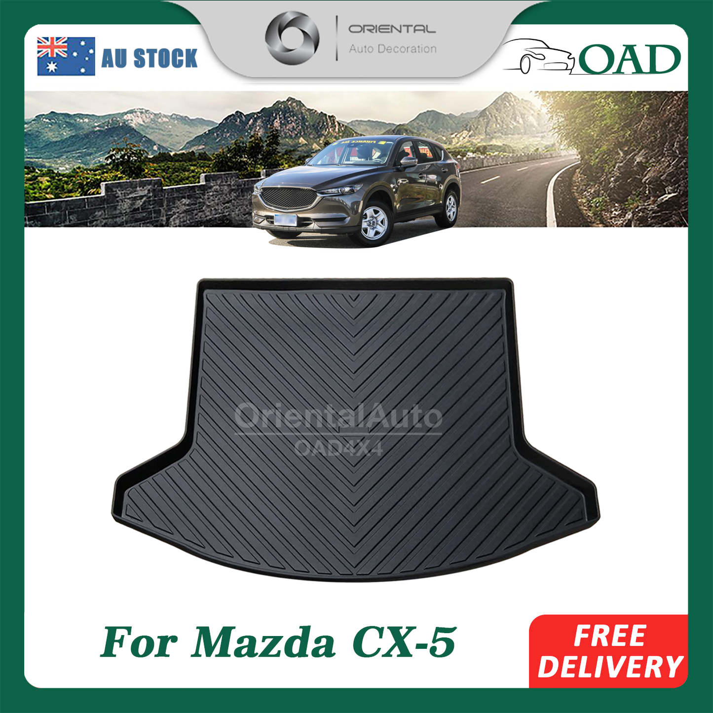3D TPE Boot Mat for Mazda CX-5 CX5 2012+ Cargo Mat Trunk Mat Boot Liner
