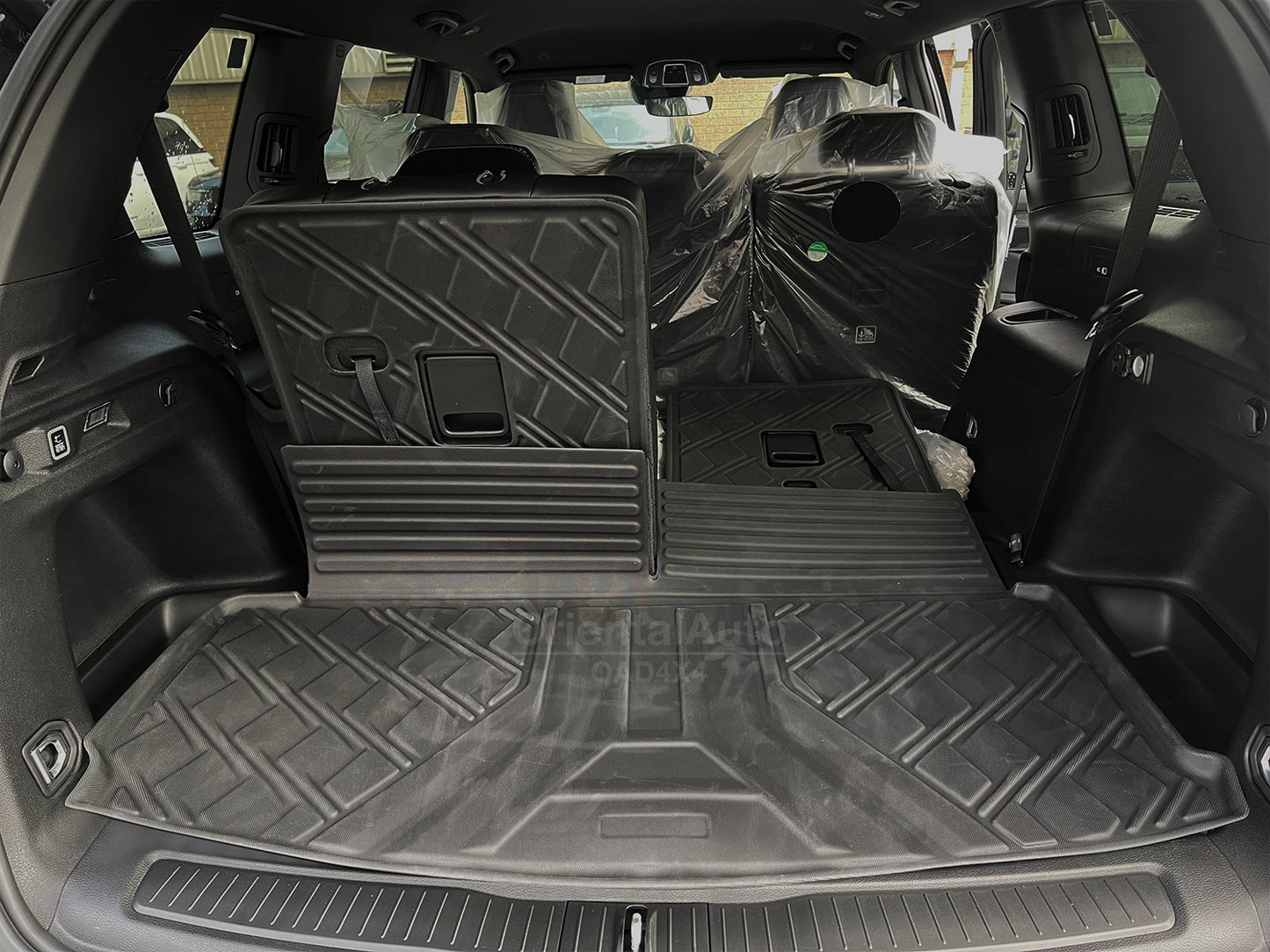 Luxury 6pcs Weathershields & 3D Cargo Mat Boot Mat For Jeep Grand Cherokee L WL Series 7 Seats 2021-Onwards Weather Shields Window Visor