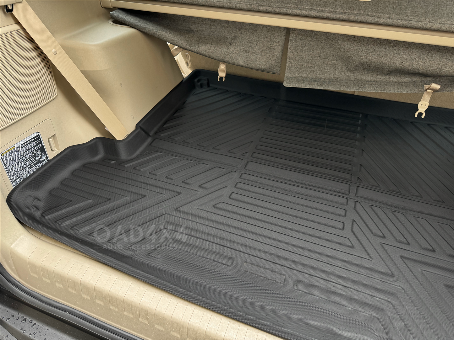 3D TPE Floor Mats & Cargo Mat for Toyota Prado 150 / Prado150 2009-Onwards Tailored Door Sill Covered Floor Mat Liner + Boot Trunk Mat