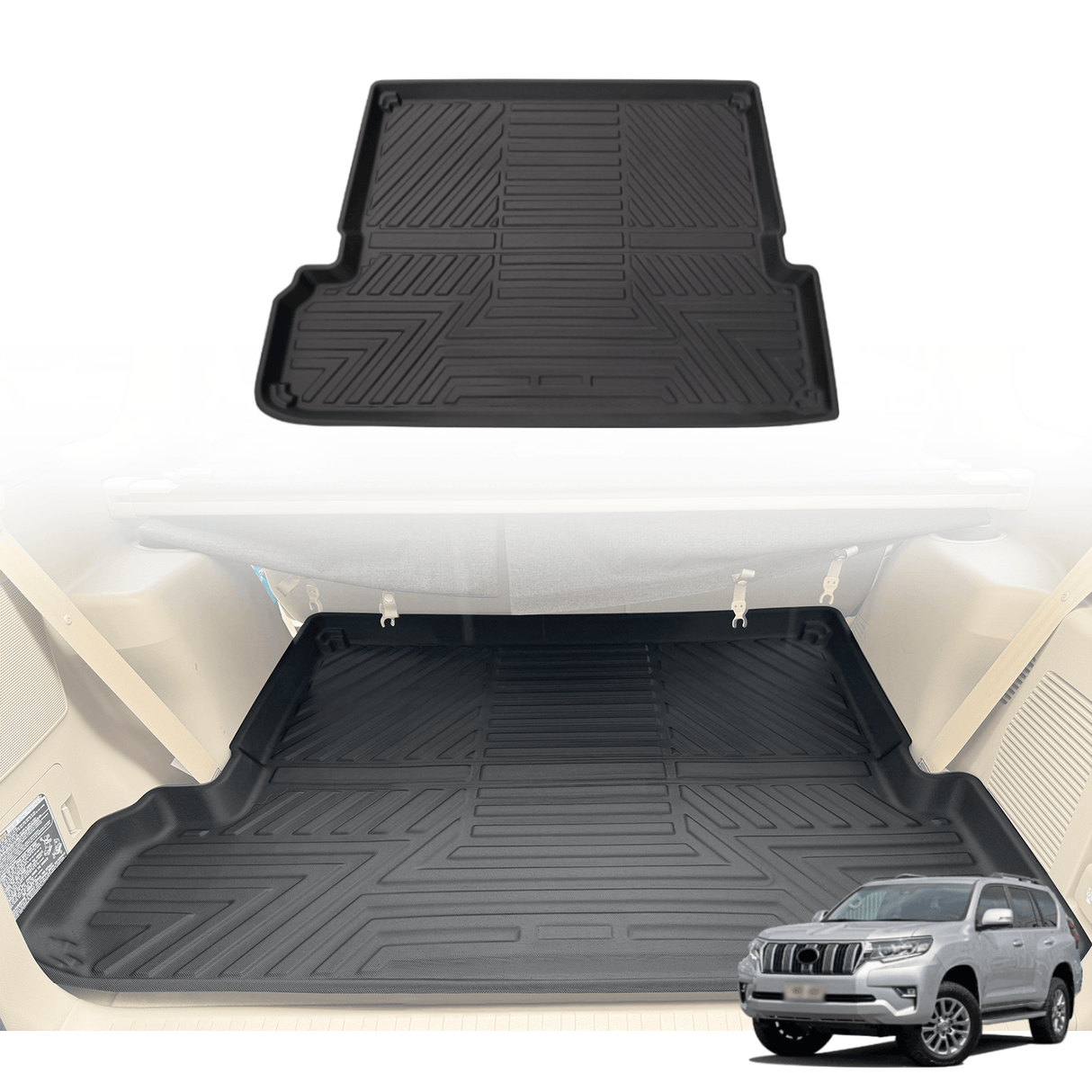 Boot Liner for Toyota Landcruiser Prado 150 / Prado150 7 Seats 2009-2024