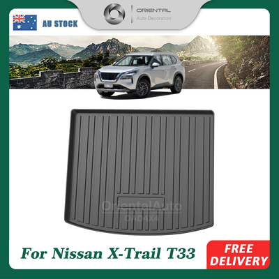 3D TPE Boot Mat for Nissan X-Trail T33 2022+ 7 Seater Cargo Mat Trunk Mat Boot Liner for XTrail