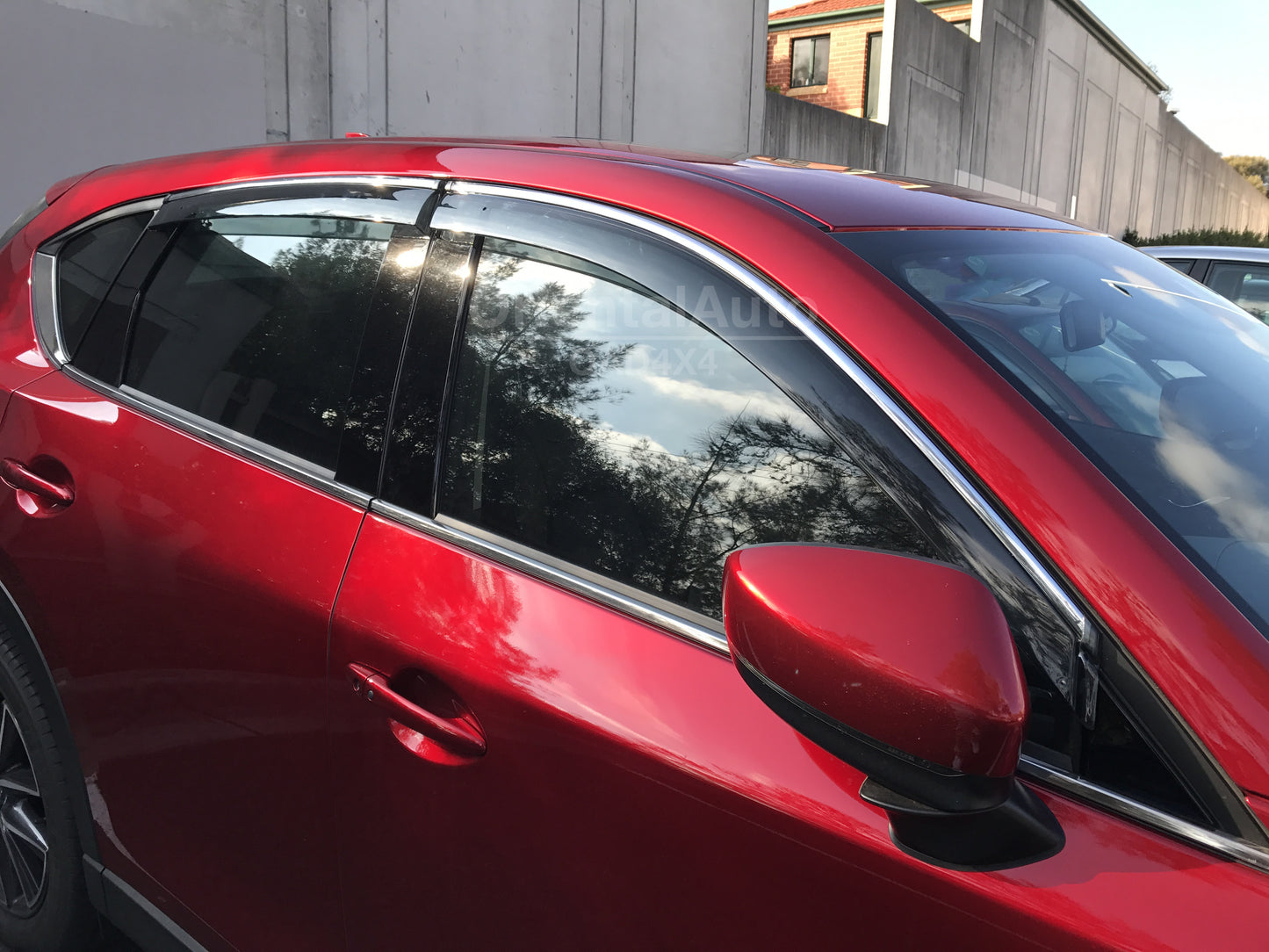 Injection Chrome Weathershields For Mazda KF Series CX5 2017-Onwards Weather Shields Window Visor
