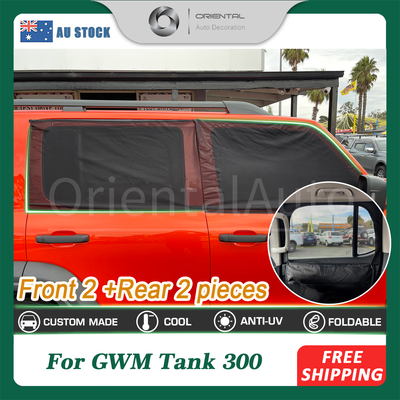 4PCS Camping Window Sox Sun Shade with Storage Bag Sunshade for GWM TANK 300 TANK300