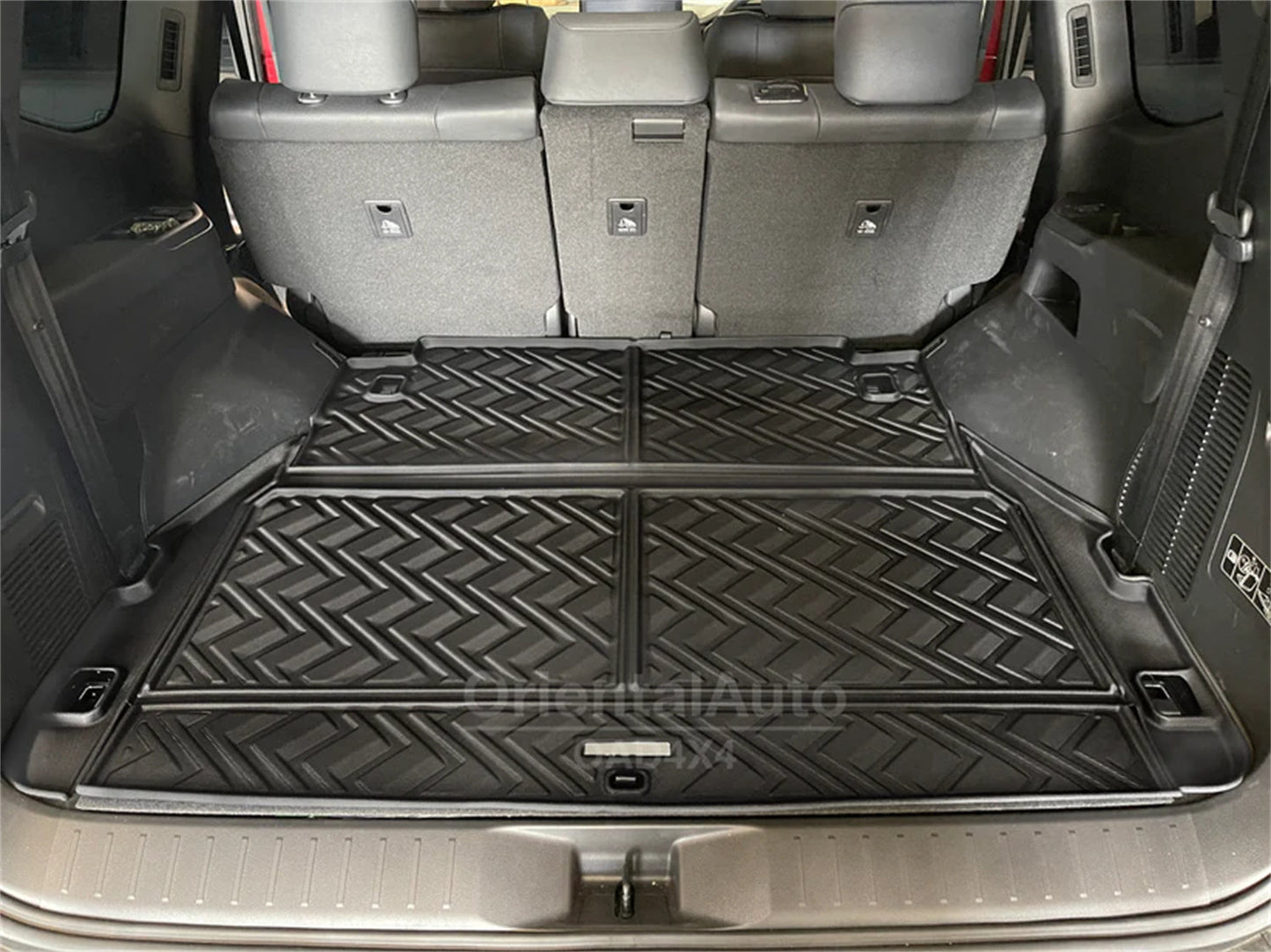 Widened Luxury 6pcs Weathershields & 3D TPE Cargo Mat For Toyota LandCruiser 300 7 Seats 2021-Onwards Weather Shields Window Visor Boot Mat for Land Cruiser 300