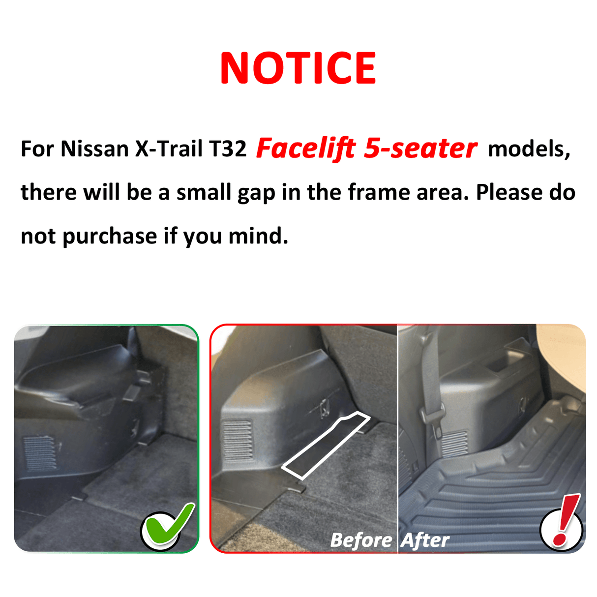 Pre-order Boot Liner for Nissan X-Trail XTrail T32 2014-2022