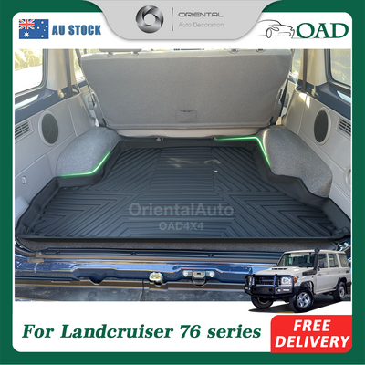 OAD 3D TPE Boot Mat for Toyota LandCruiser 76 series Land Cruiser 76 series LC76 Cargo Mat Trunk Mat Boot Liner