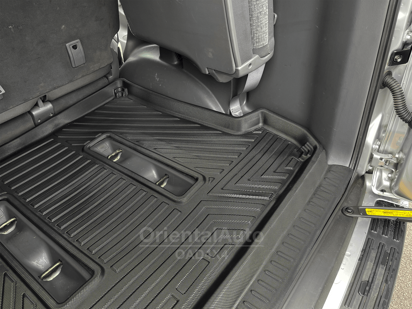 3D TPE Boot Mat for Toyota Prado 120 2003-2009 with Inner Rear Step Panel Covered Cargo Mat Trunk Mat Boot Liner