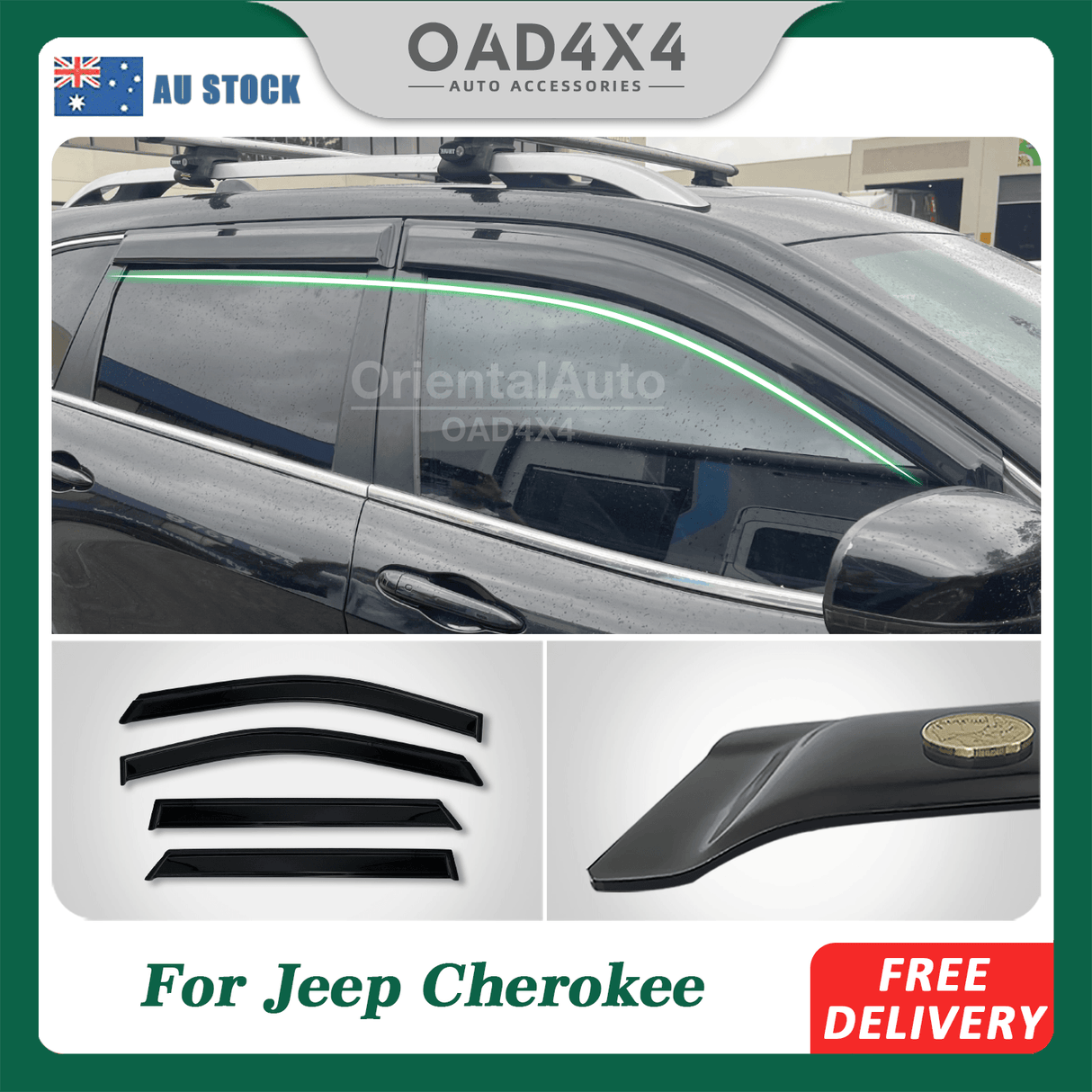 Weather Shields for Jeep Cherokee KL 2014-2019