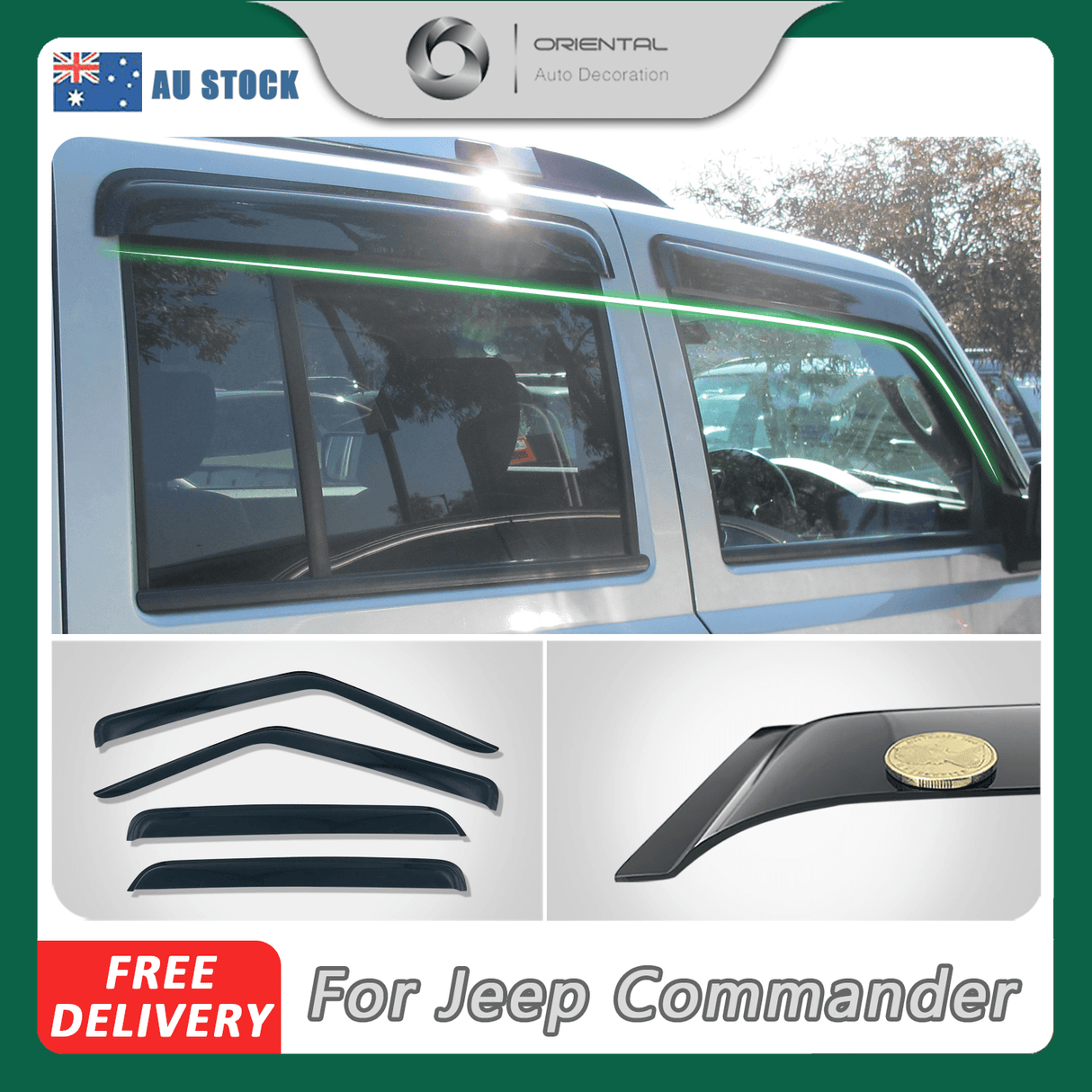 Weather Shields for Jeep Commander XH Series 2006-2011