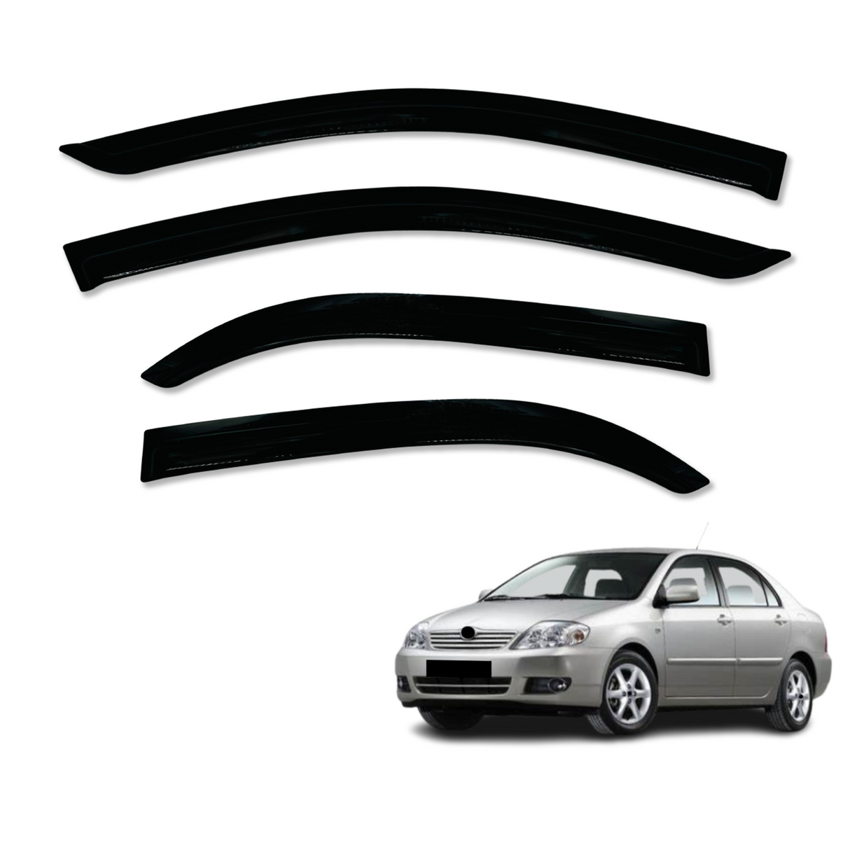 Weather Shields for Toyota Corolla Sedan 2001-2007