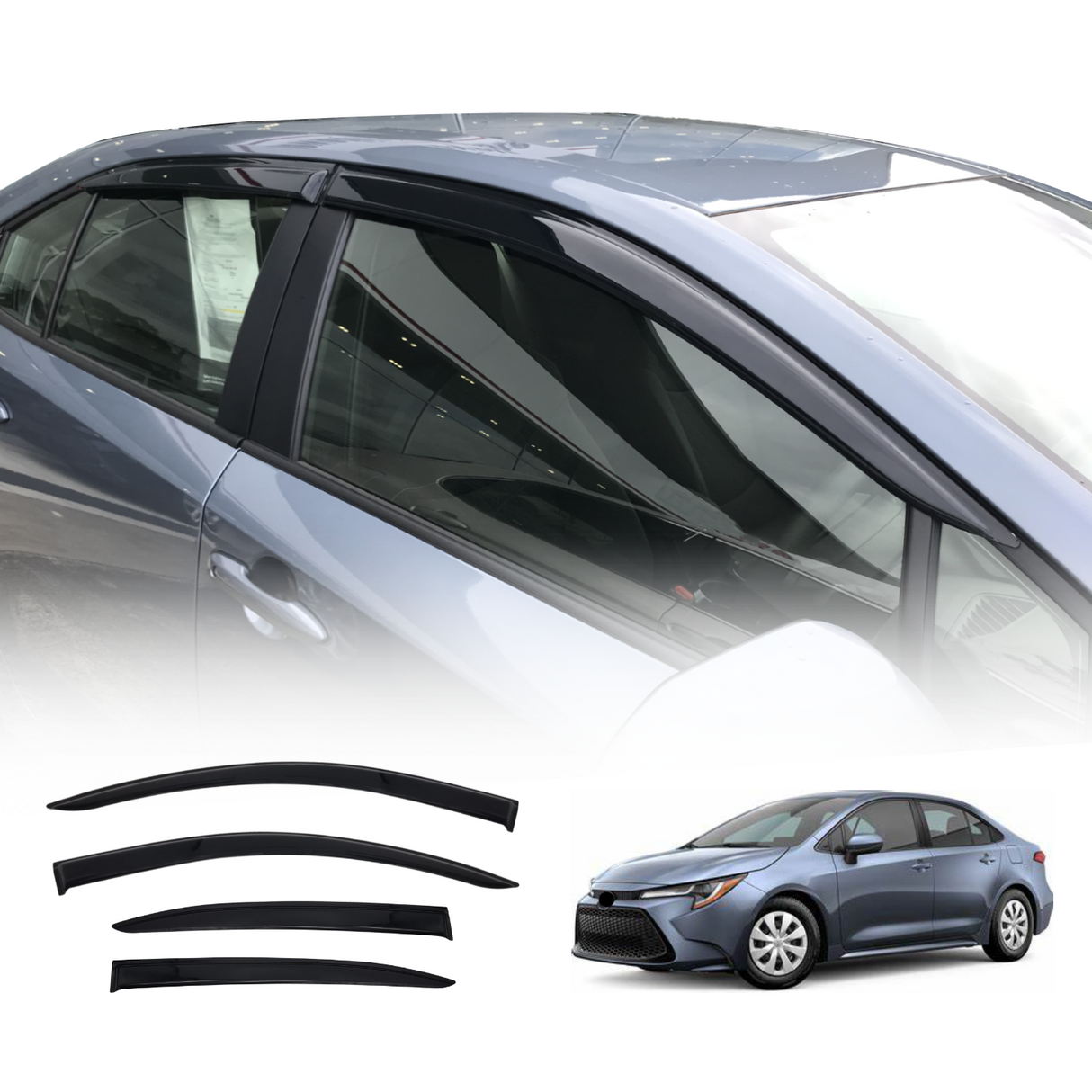 Weather Shields for Toyota Corolla Sedan 2019-Onwards