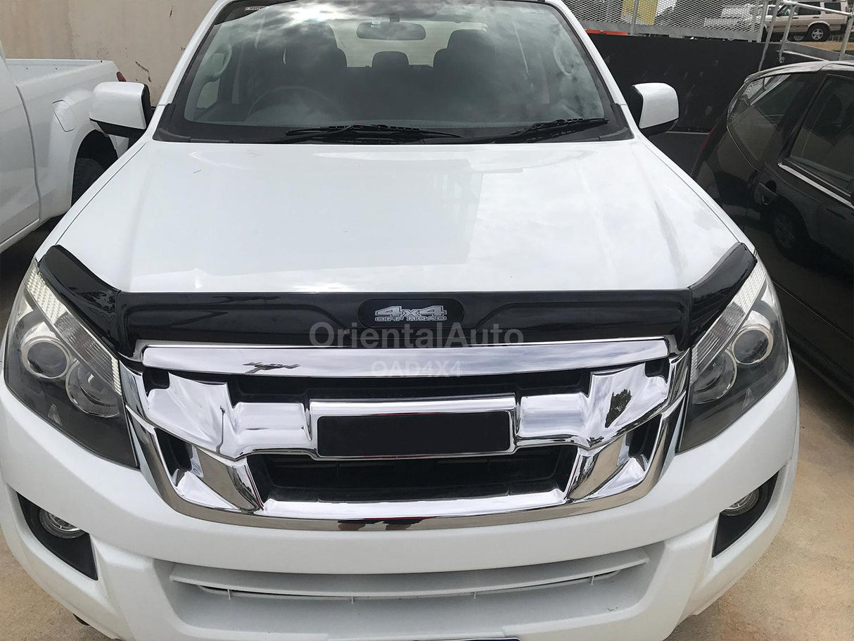 Bonnet Protector & Injection Weather Shields for ISUZU DMAX D-MAX Single / Extra Cab 2012-2016