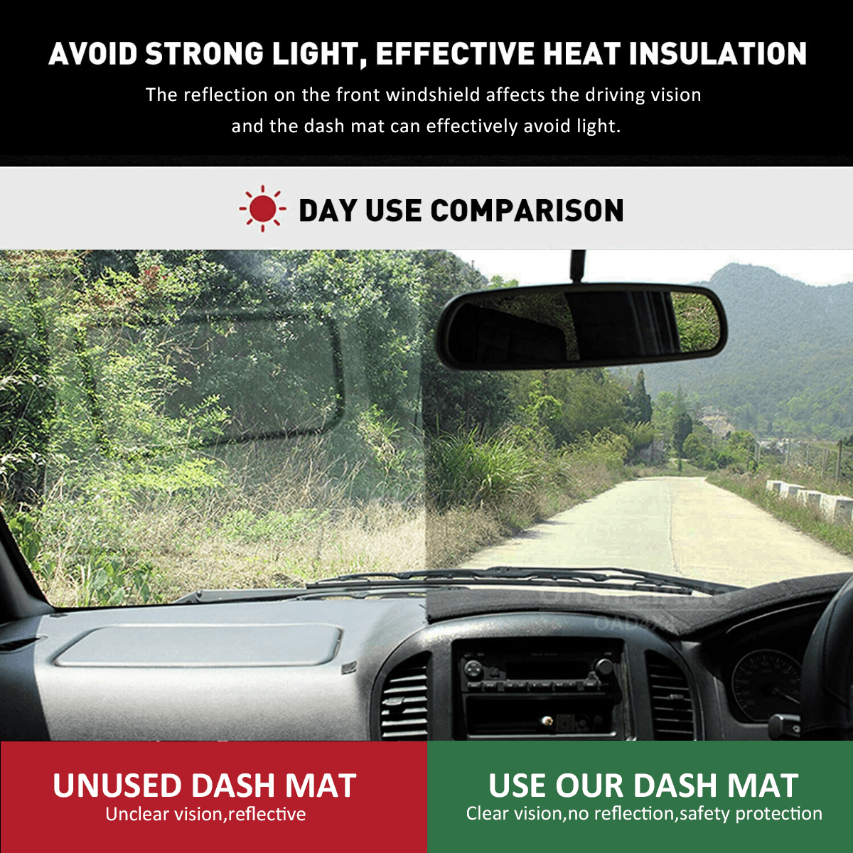 Car Dash Mat for Ford Ranger Wildtrack / Raptor 2015-2022