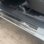 5D Floor Mats & Door Sills Protector for Mazda BT-50 BT50 Dual Cab 2020-Onwards Tailored TPE Door Sill Covered Floor Mat Liner Car Mats + Stainless Steel Scuff Plates