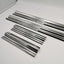 Silver Door Sill Protector for Holden RG series Colorado Dual Cab 2012-Onwards Stainless Steel Scuff Plates Door Sills Protector