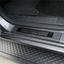 5D TPE Detachable Carpet Floor Mats & Black Door Sills Protector for Volkswagen Amarok Dual Cab NF Series 2023-Onwards Floor Mat Liner + Stainless Steel Scuff Plate Side Kick