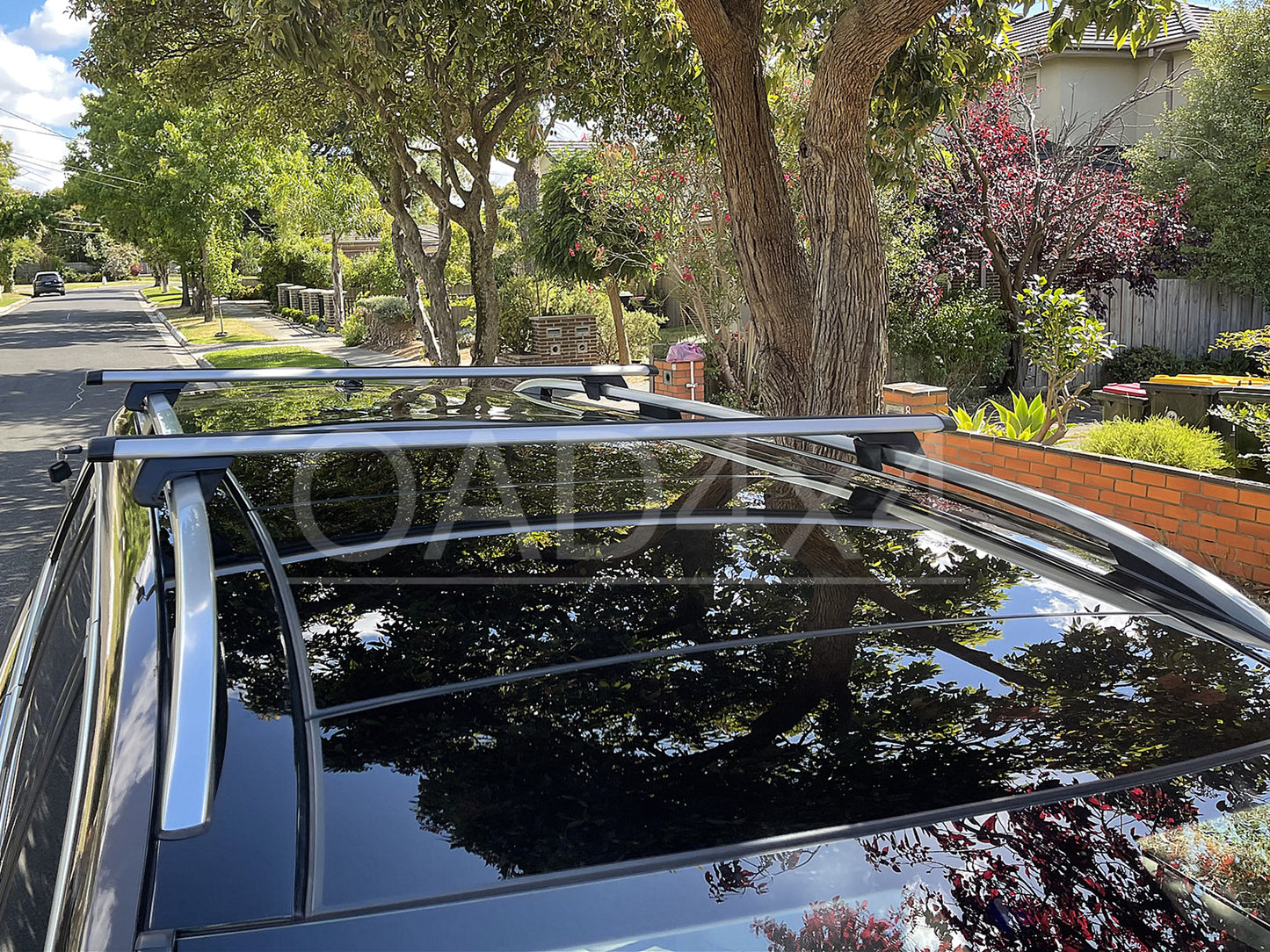 OAD 1 Pair Aluminum Silver Cross Bar Roof Racks Baggage holder for Holden Acadia 18+ with raised roof rail