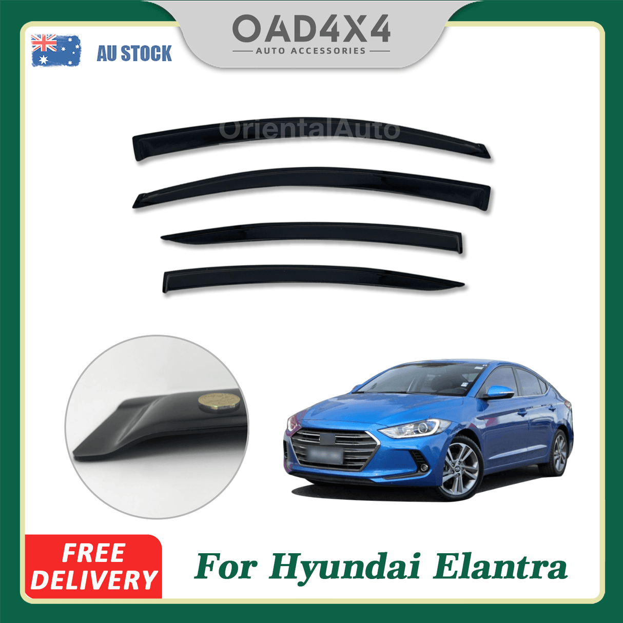 Weather Shields for Hyundai Elantra AD 2016-2020
