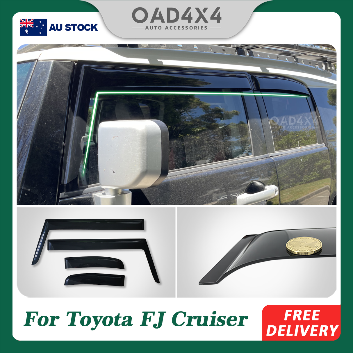 Weather Shields for Toyota FJ Cruiser 2011-2019