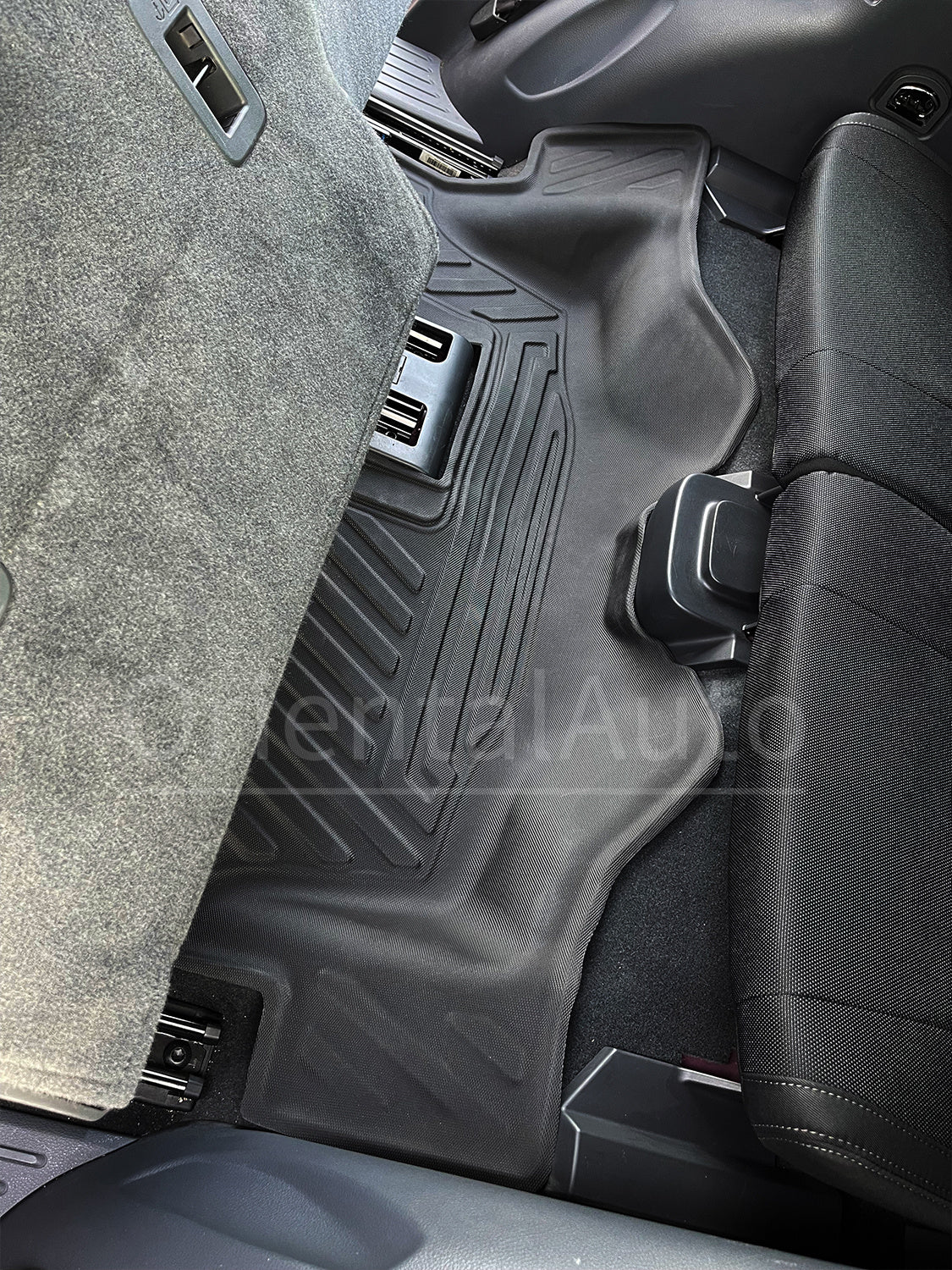 3 Rows Floor Mats for Ford Everest 2015-2022 Tailored TPE 3D Door Sill Covered Floor Mat Liner Car Mats