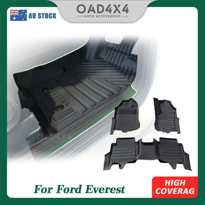 Pre-order 5D TPE Floor Mats for Ford Everest Next-Gen 2022-Onwards Tailored Door Sill Covered Floor Mat Liner Car Mats