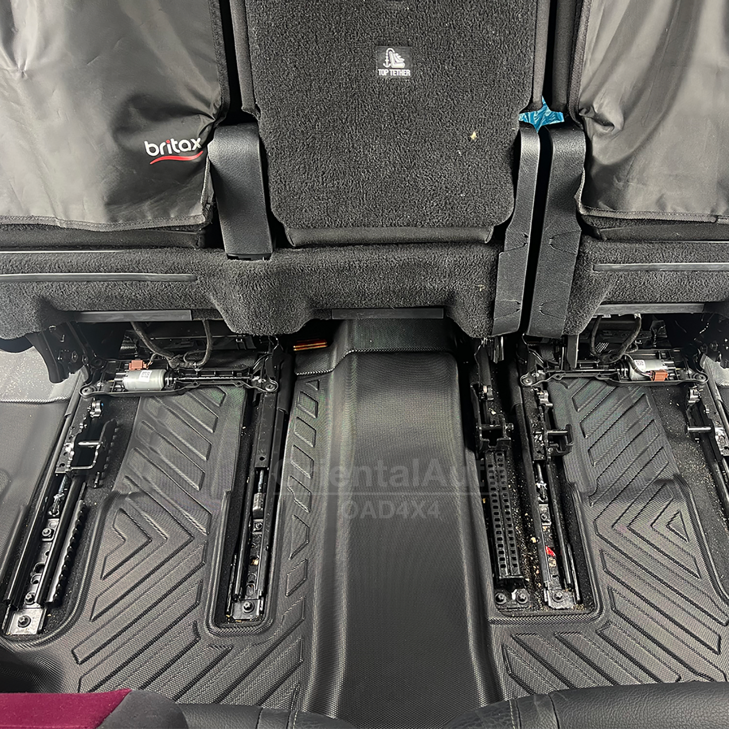 3D TPE Floor Mats 3rd / Third Row Mat for Mercedes Benz GLS Class X167 2019-Onwards