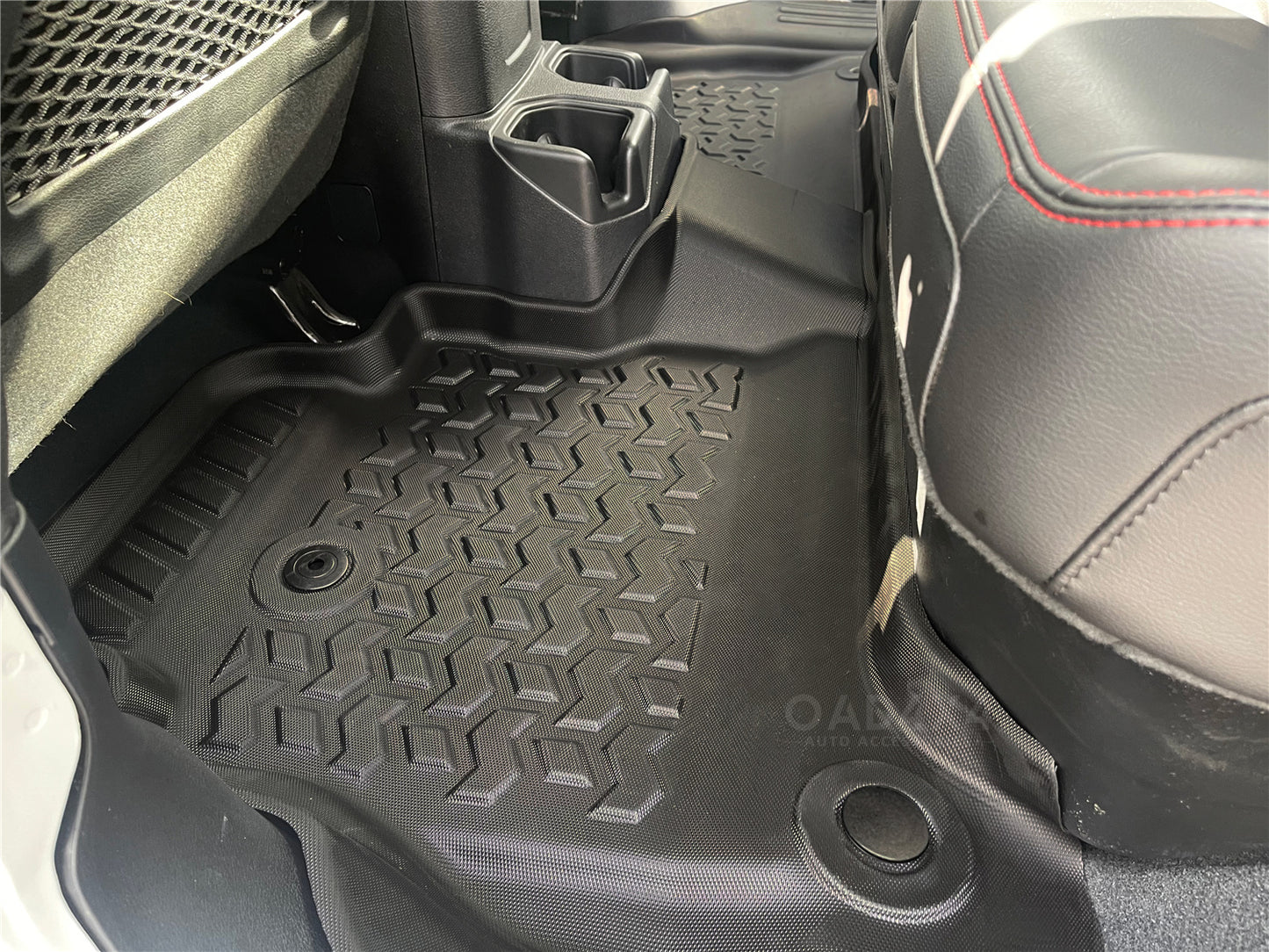 5D TPE Floor Mats for Jeep Wrangler JL Series 2018-Onwards Tailored TPE Door Sill Covered Floor Mat Liner