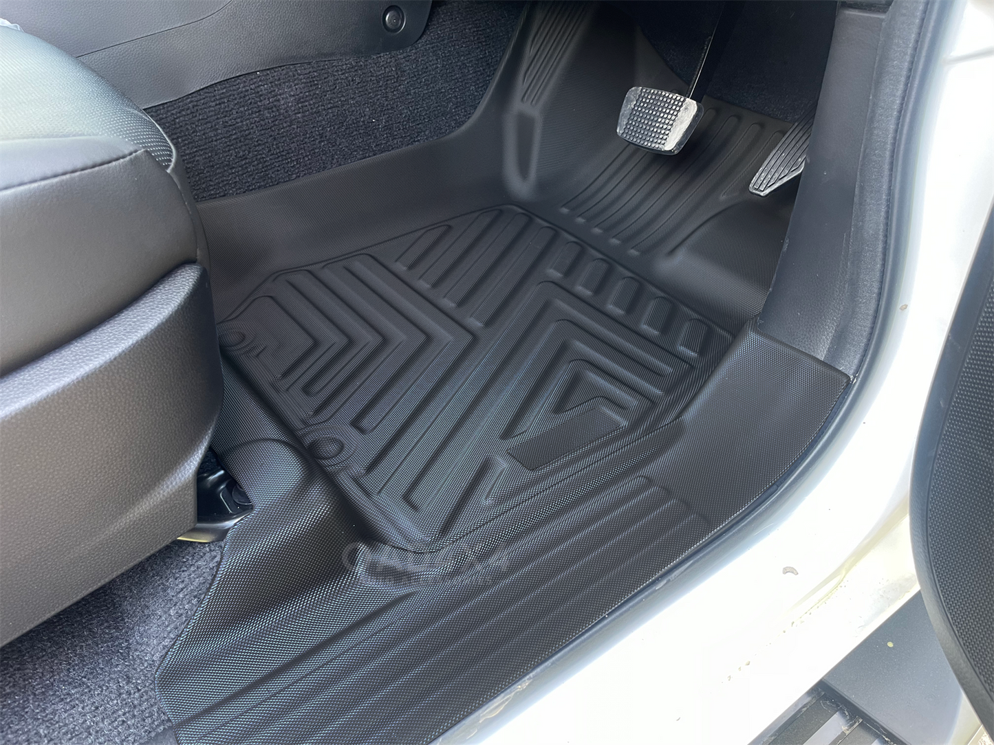 2 Rows 5D TPE Floor Mats & 3D Detachable Cargo Mat for ISUZU MUX MU-X 2021-Onwards Door Sill Covered Car Mats + Boot Mat