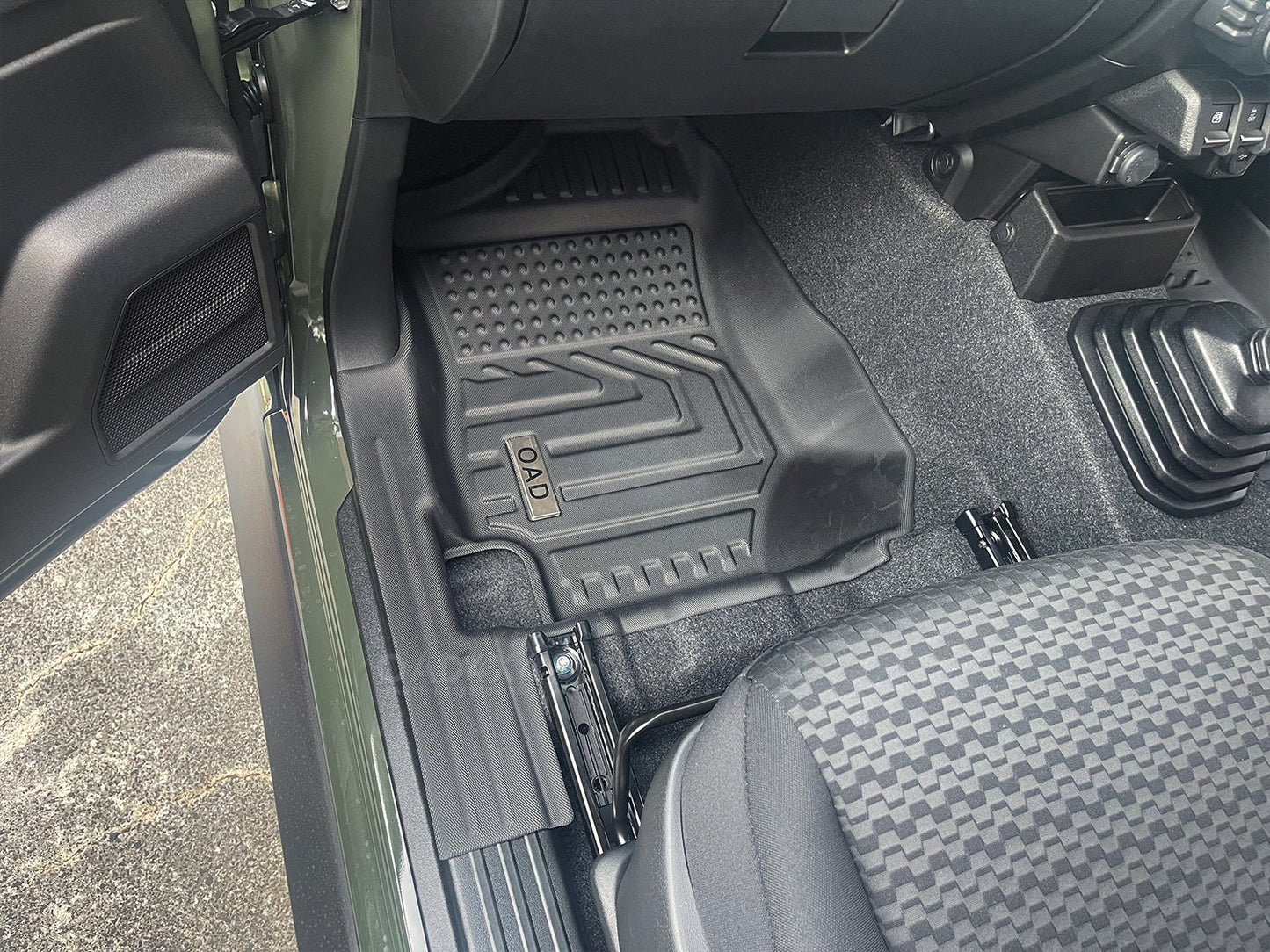 5D TPE Floor Mats Front 2pcs for Suzuki Jimny 3 Doors Auto Transmission 2018-Onwards Door Sill Covered Car Mats