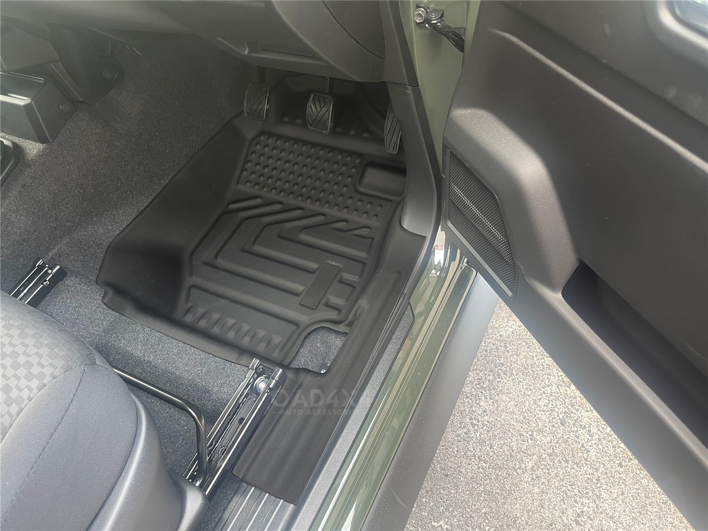 5D TPE Floor Mats Front 2pcs for Suzuki Jimny 3 Doors Manual Transmission 2018-Onwards Door Sill Covered Car Mats