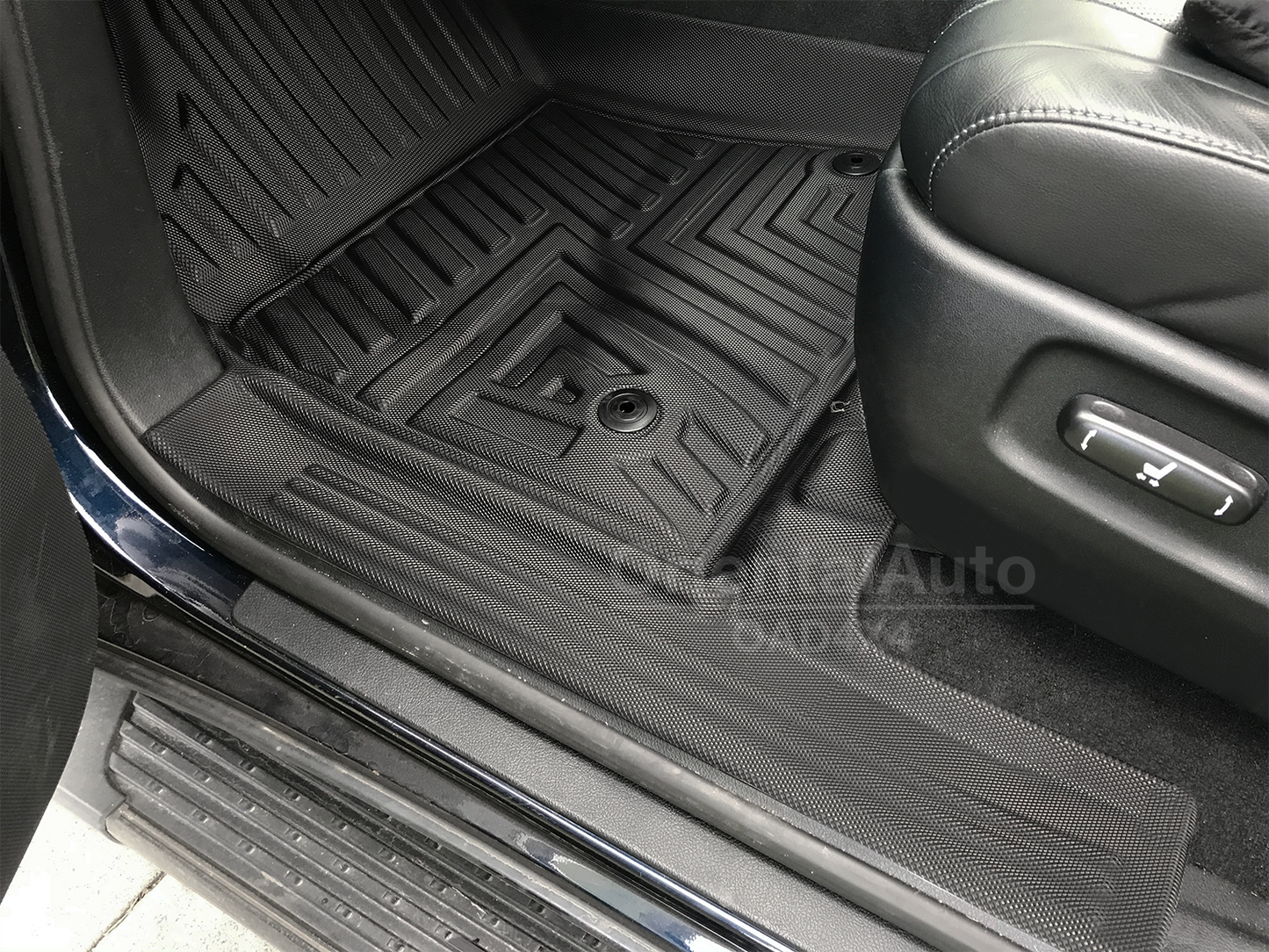 OAD 2 Rows Floor Mats & 3D Cargo Mat Boot Mat for Lexus LX570 2008-2012 5D TPE Door Sill Covered