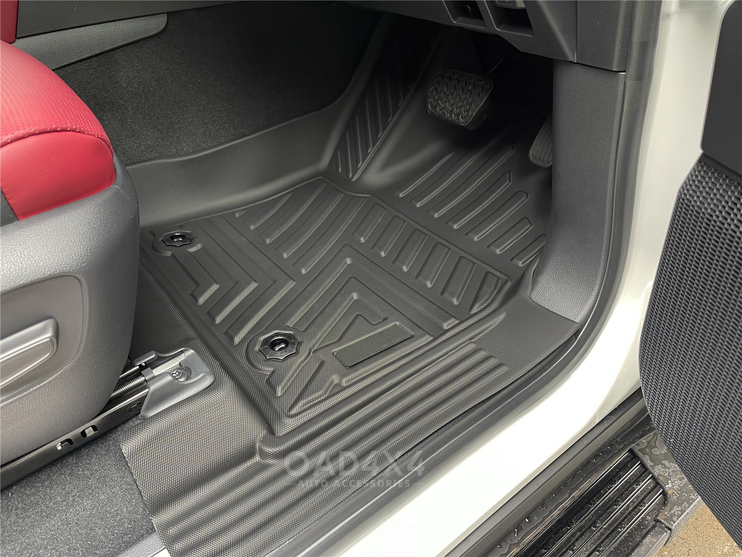 3 Rows Floor Mats & Cargo Mat for Toyota Landcruiser 300 7 Seater 2021-Onwards Door Sill Covered Car Mats Boot Liner for Land Cruiser 300 LC300