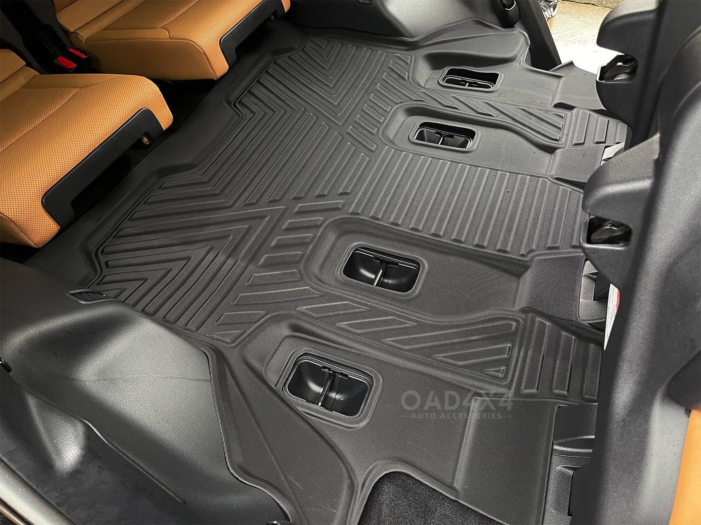 3Rows Floor Mats fits Lexus LX500d LX600 7Seats 2021-Onwards Tailored TPE 5D Door Sill Covered Floor Mat Liner