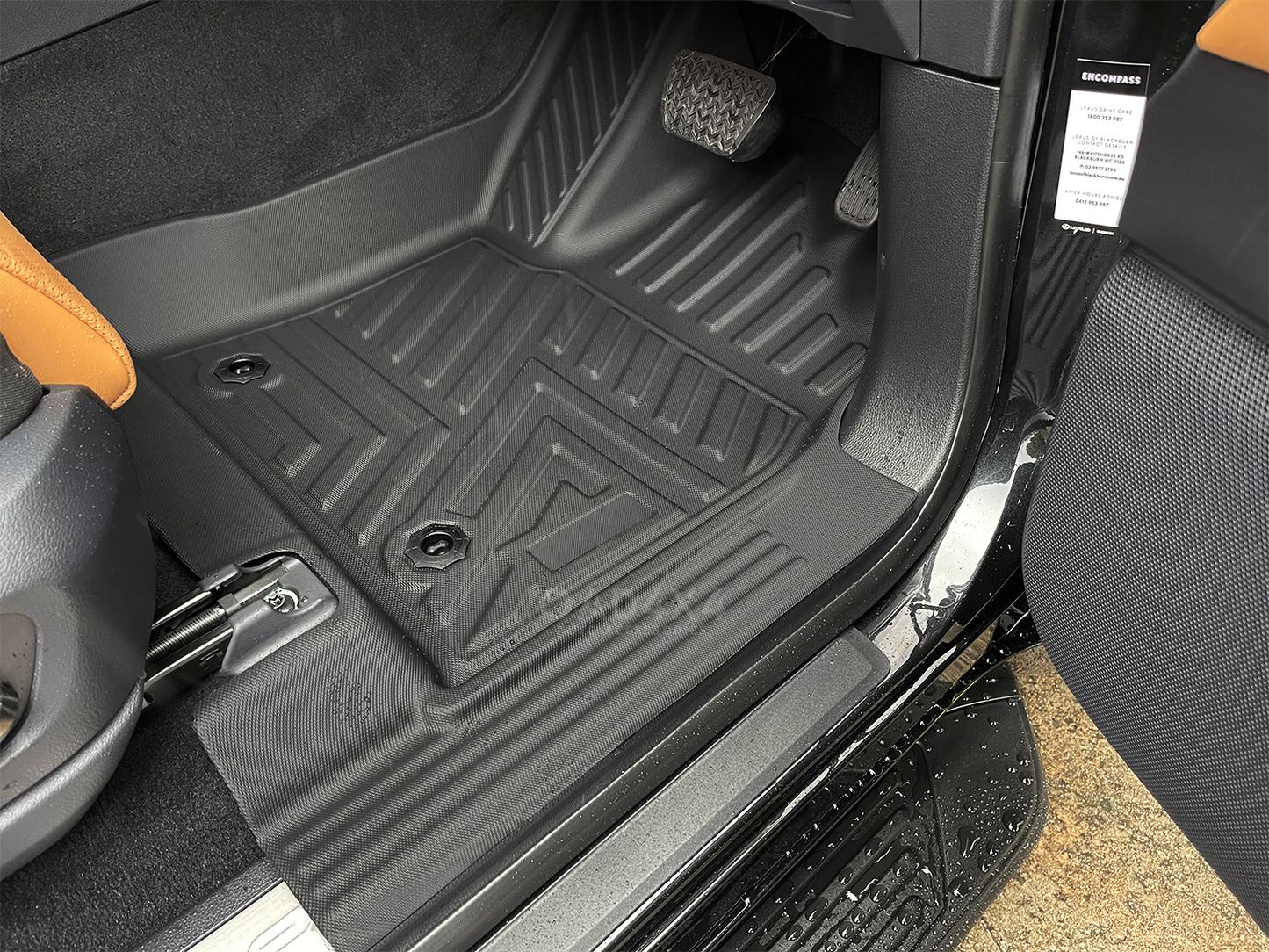2 Rows Floor Mats & 3D Cargo Mat Boot Liner for Lexus LX500d LX600 7 Seats 2021-Onwards 5D TPE Floor Mat With Door Sill Covered