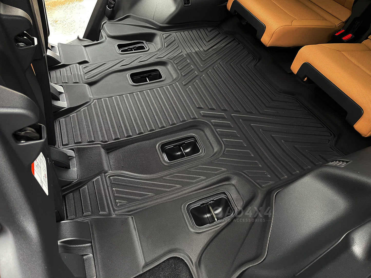 Floor Mats 3rd / Third Row fits Lexus LX500d LX600 7 Seats 2021-Onwards Tailored TPE 5D Floor Mat Liner