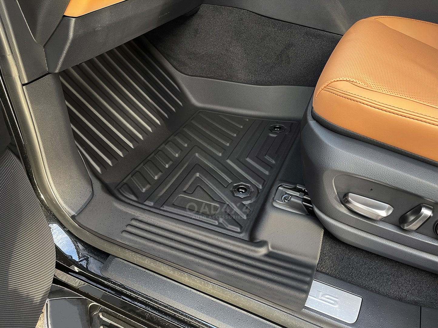 2 Rows Floor Mats & 3D Cargo Mat Boot Liner for Lexus LX500d LX600 5 Seats 2021-Onwards 5D TPE Floor Mat With Door Sill Covered