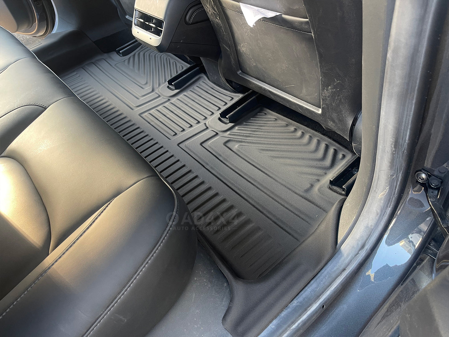 Floor Mats for Tesla Model 3 2019-2023 Tailored TPE 3D Door Sill Covered Floor Mat Liner Car Mats