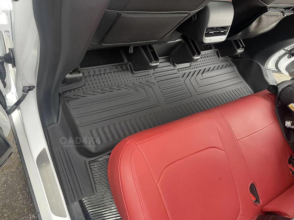 5D TPE Car Floor Mats for Tesla Model Y 2022-2025