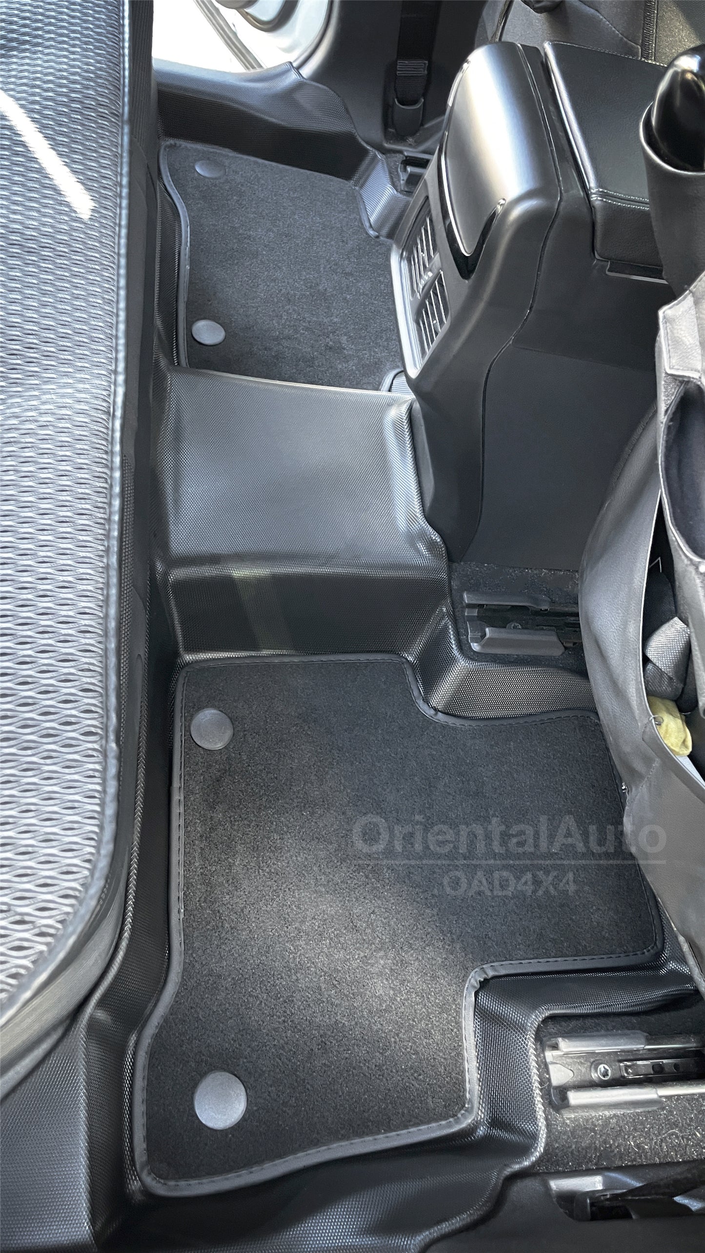 5D TPE Floor Mats for Toyota RAV4 2019-Onwards Tailored Door Sill Covered Car Floor Mat Liner with Detachable Carpet