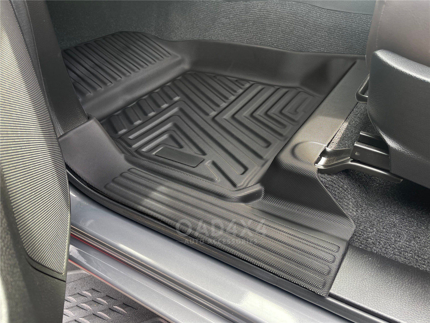 Floor Mats for Mazda BT-50 BT50 Single/Extra Cab 2020+ Tailored TPE 3D Door Sill Covered Floor Mat Liner 2pcs