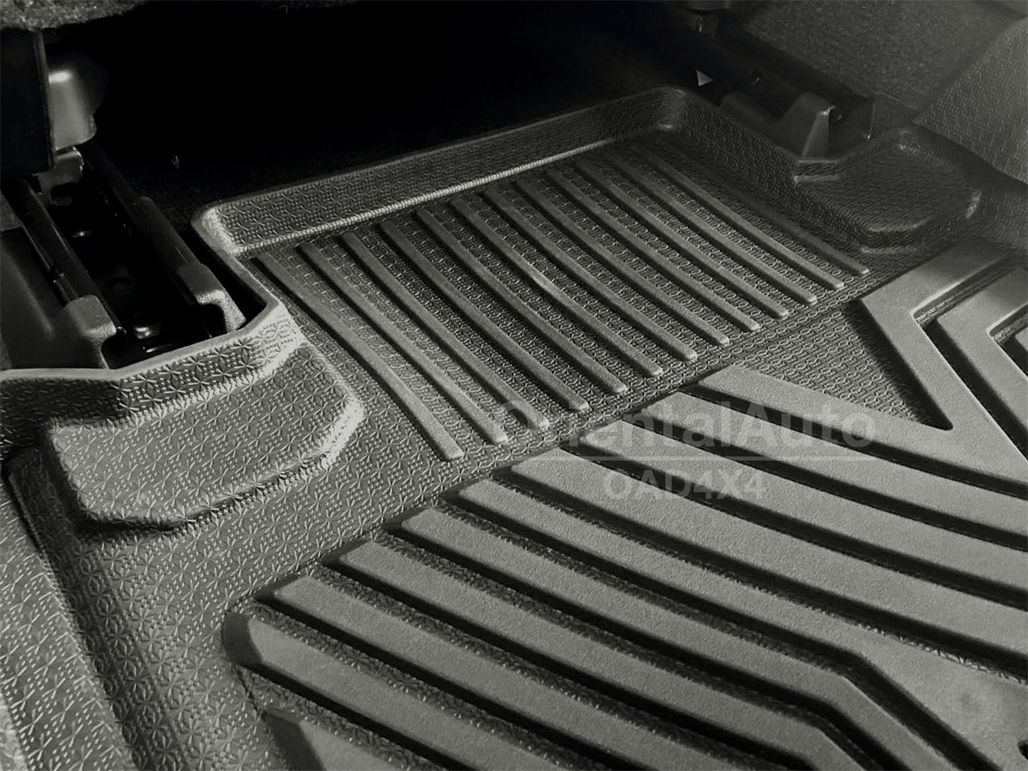 OAD Injection Floor Mats for Toyota Hilux Auto Dual Cab 2015+ Tailored 5D TPE Door Sill Covered Floor Mat Liner