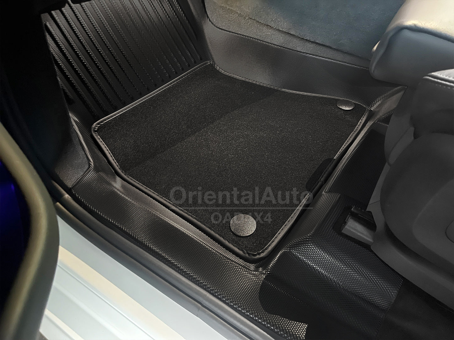 5D TPE Floor Mats for BMW X5 G05 2018-Onwards Door Sill Covered Upper Detachable Carpet Car Mats Liner