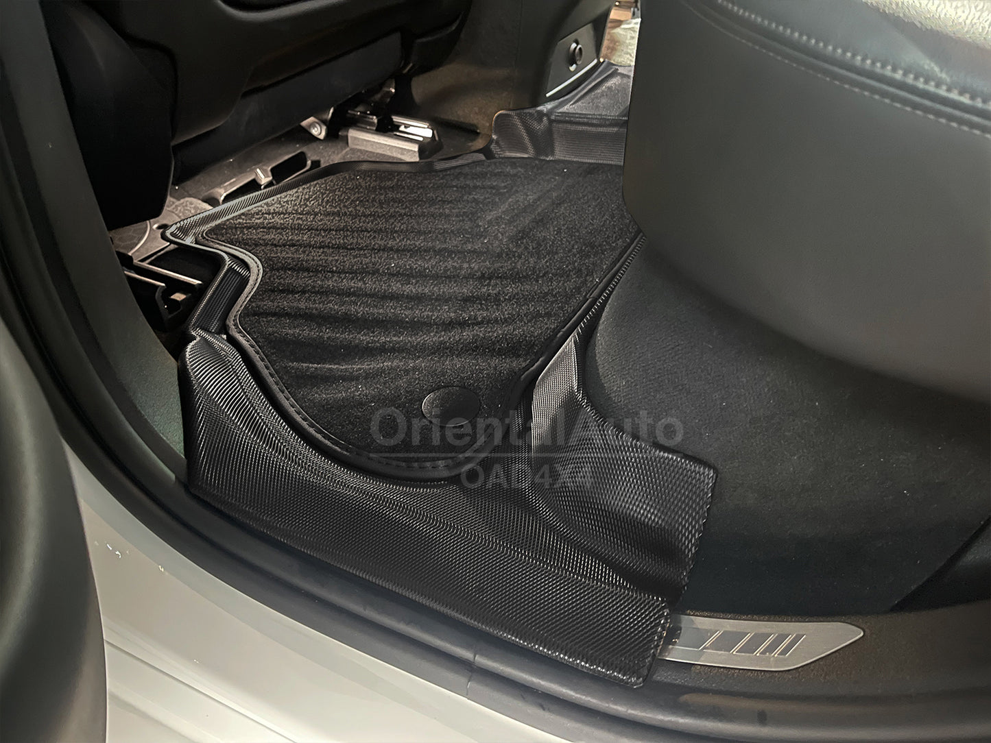 5D TPE Floor Mats for BMW X5 G05 2018+ Door Sill Covered Upper Detachable Carpet Car Mats Liner