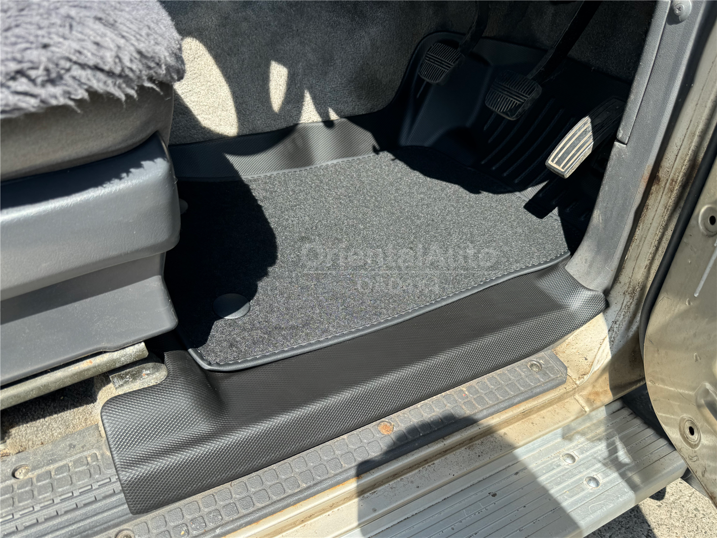 5D TPE Floor Mats for Nissan Patrol GQ Series Y60 1988-1997 Tailored Door Sill Covered Upper Detachable Carpet Car Floor Mat Liner