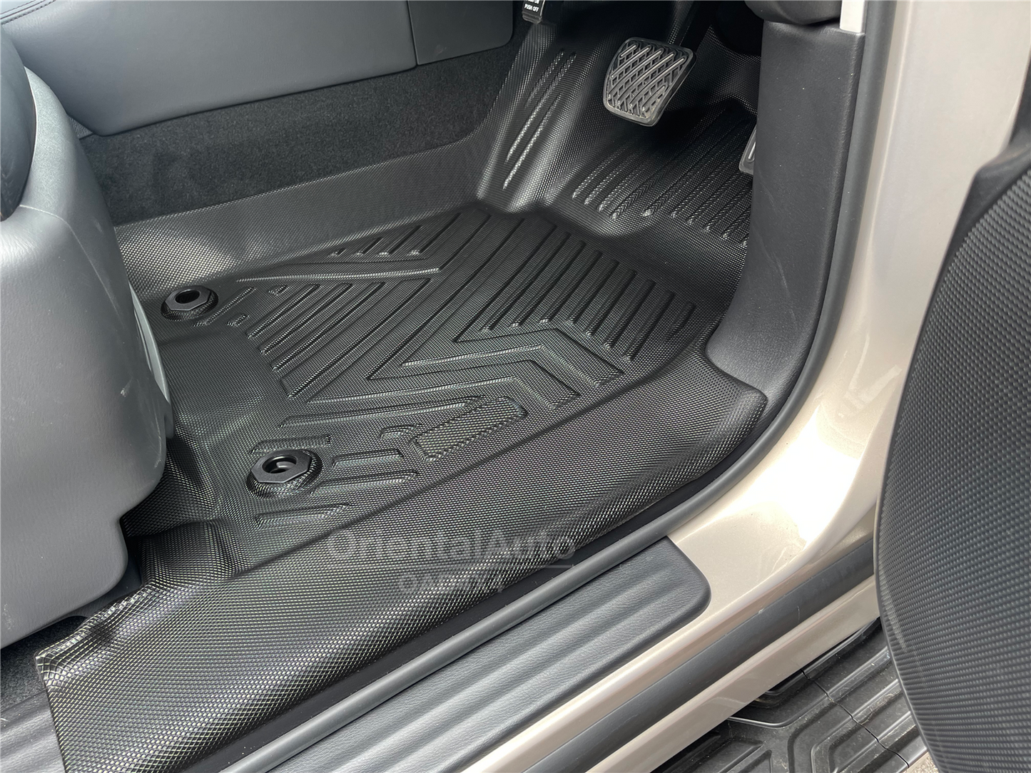 3ROWS Floor Mats & 3D Cargo Mat for Nissan Patrol Y62 2012-Onwards Tailored Door Sill Covered Car Floor Mat Liner + Boot Mat Liner Trunk Mat