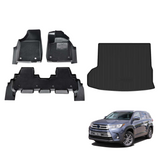 5D Double-Layer Car Floor Mats for Toyota Kluger 2013-2021