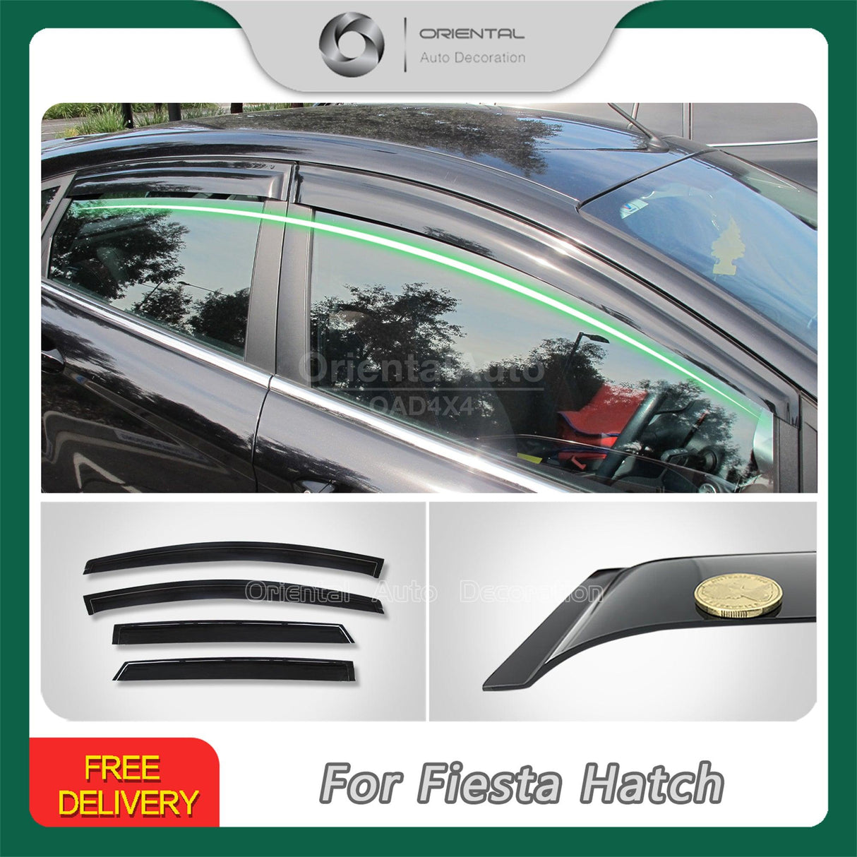 Weather Shields for Ford Fiesta Hatch 2008-2019