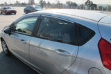 Chrome Edge Weather Shields for Ford Fiesta Hatch 2008-2019