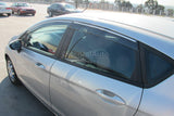 Chrome Edge Weather Shields for Ford Fiesta Hatch 2008-2019